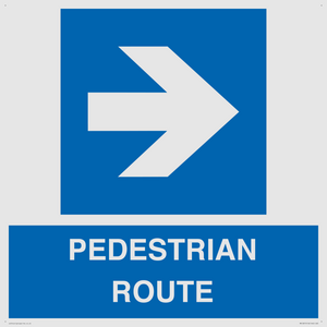 MR12815: PEDESTRIAN ROUTE - right arrow