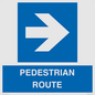 MR12815: PEDESTRIAN ROUTE - right arrow