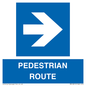 MR12815: PEDESTRIAN ROUTE - right arrow