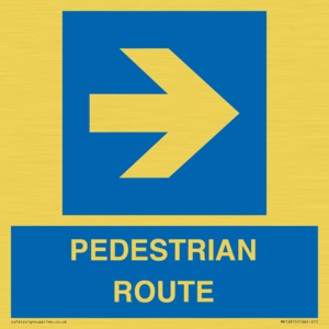 MR12815: PEDESTRIAN ROUTE - right arrow