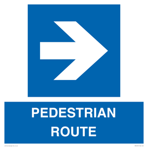MR12815: PEDESTRIAN ROUTE - right arrow