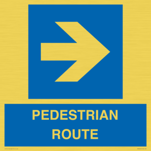 MR12815: PEDESTRIAN ROUTE - right arrow