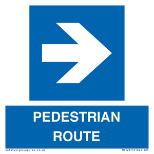 MR12815: PEDESTRIAN ROUTE - right arrow