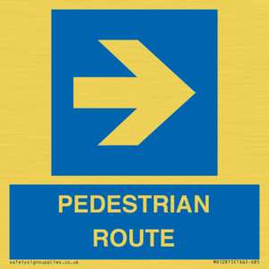 MR12815: PEDESTRIAN ROUTE - right arrow