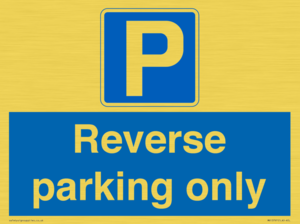 MR13797: Reverse parking only