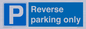 MR13797: Reverse parking only