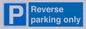 MR13797: Reverse parking only