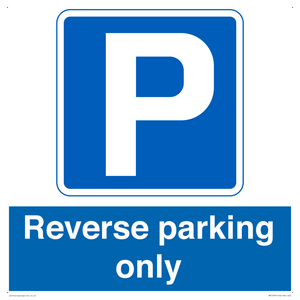 MR13797: Reverse parking only