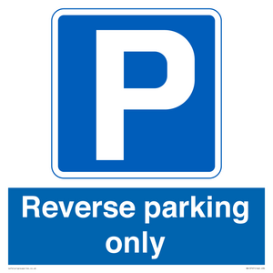 MR13797: Reverse parking only