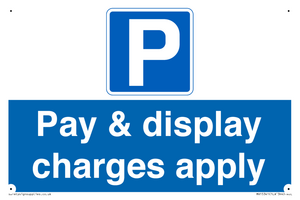 MR15341: Pay & display charges apply