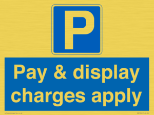 MR15341: Pay & display charges apply