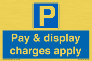 MR15341: Pay & display charges apply