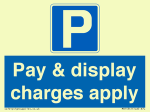 MR15341: Pay & display charges apply