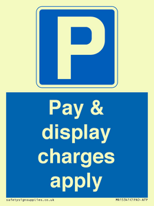MR15341: Pay & display charges apply