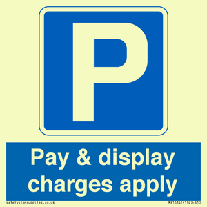 MR15341: Pay & display charges apply