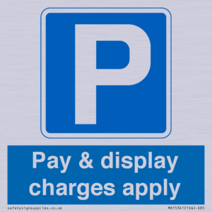 MR15341: Pay & display charges apply