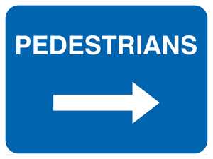 MR551: pedestrians arrow right