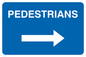 MR551: pedestrians arrow right