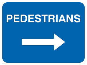 MR551: pedestrians arrow right