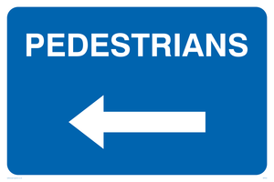 MR552: pedestrians arrow left