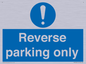 MR5728: Reverse parking only Mandatory Sign