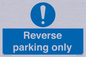 MR5728: Reverse parking only Mandatory Sign