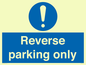 MR5728: Reverse parking only Mandatory Sign