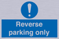 MR5728: Reverse parking only Mandatory Sign