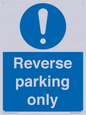 MR5728: Reverse parking only Mandatory Sign