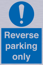 MR5728: Reverse parking only Mandatory Sign