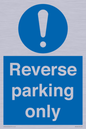 MR5728: Reverse parking only Mandatory Sign