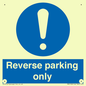 MR5728: Reverse parking only Mandatory Sign