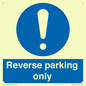 MR5728: Reverse parking only Mandatory Sign