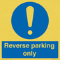 MR5728: Reverse parking only Mandatory Sign