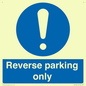 MR5728: Reverse parking only Mandatory Sign