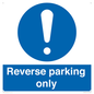 MR5728: Reverse parking only Mandatory Sign