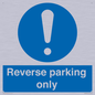 MR5728: Reverse parking only Mandatory Sign