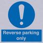 MR5728: Reverse parking only Mandatory Sign