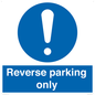 MR5728: Reverse parking only Mandatory Sign
