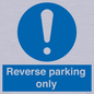 MR5728: Reverse parking only Mandatory Sign
