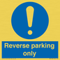 MR5728: Reverse parking only Mandatory Sign