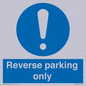 MR5728: Reverse parking only Mandatory Sign