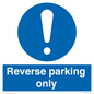 MR5728: Reverse parking only Mandatory Sign