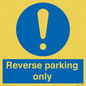 MR5728: Reverse parking only Mandatory Sign