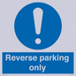 MR5728: Reverse parking only Mandatory Sign