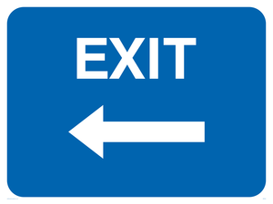 MR583: exit arrow left