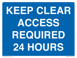 MR586: keep clear access required 24 hours
