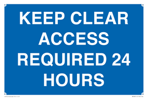 MR586: keep clear access required 24 hours