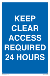 MR586: keep clear access required 24 hours