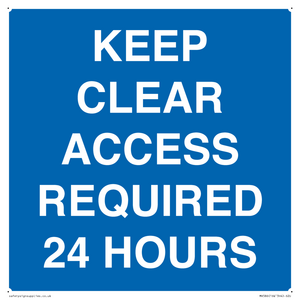 MR586: keep clear access required 24 hours